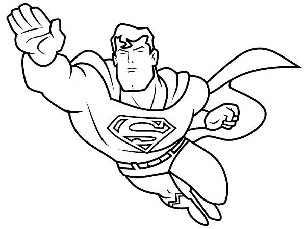 600x450 Image Result For Superman Coloring Page Easy Moses's Bday