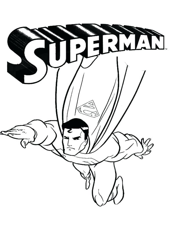 600x776 Free Superman Coloring Pages Superman Coloring Pages Kids Free