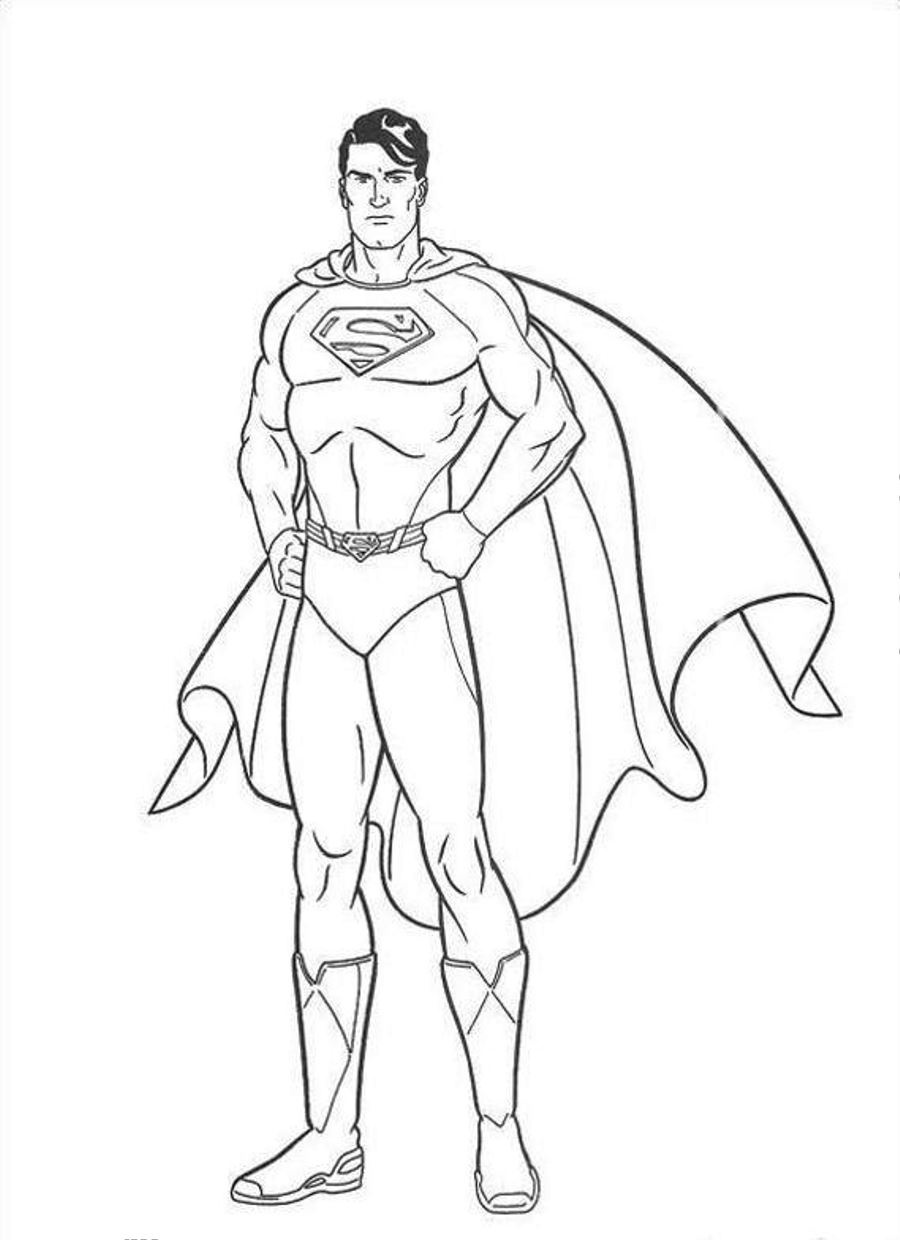 900x1240 Superman Coloring Pages In With Hd Resolution Pixels
