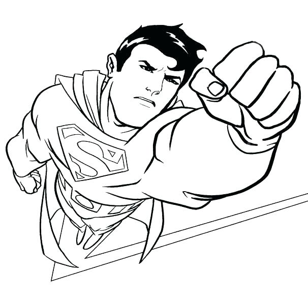 Superman Coloring Pages To Print at GetDrawings | Free download