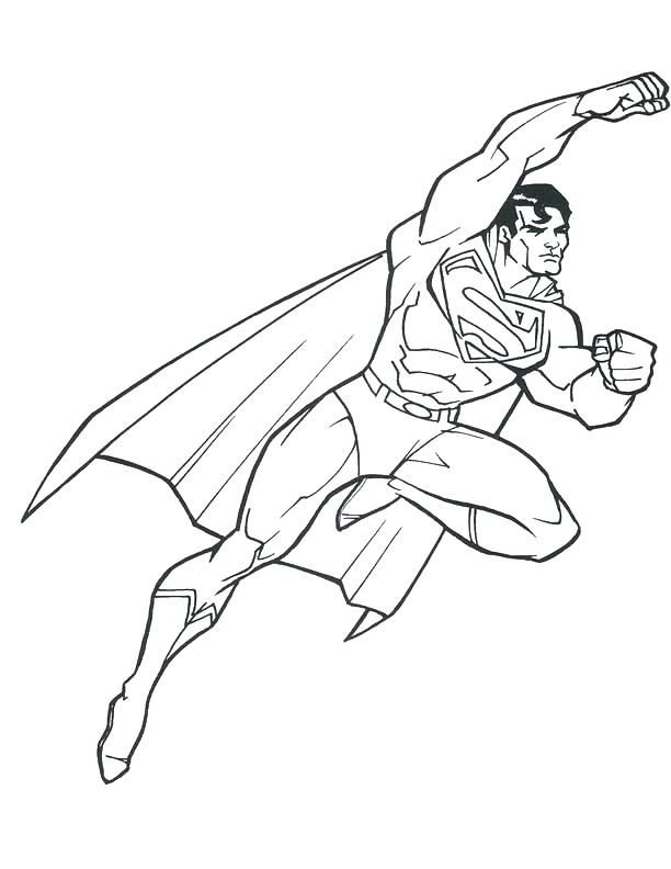 Superman Flying Coloring Pages at GetDrawings | Free download