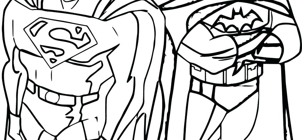 970x450 Superman Logo Coloring Pages Coloring Page Superhero Superman Vs