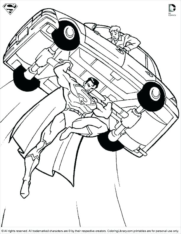 612x792 Superman Logo Coloring Page