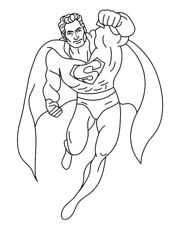 Superman Printable Coloring Pages at GetDrawings | Free download