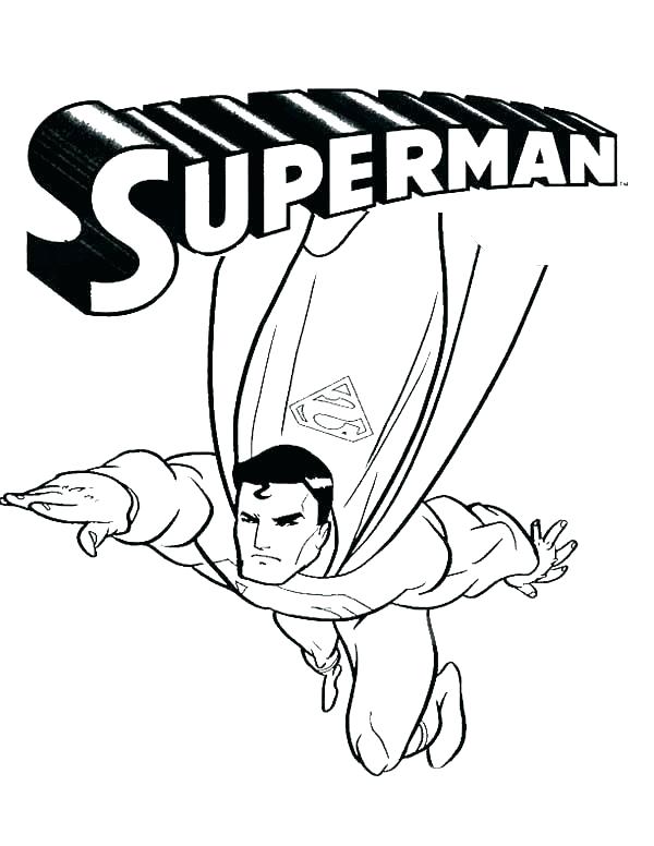 600x776 Superman Free Coloring Pages