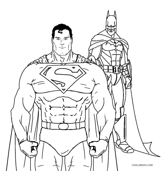 636x670 Free Printable Superman Coloring Pages For Kids