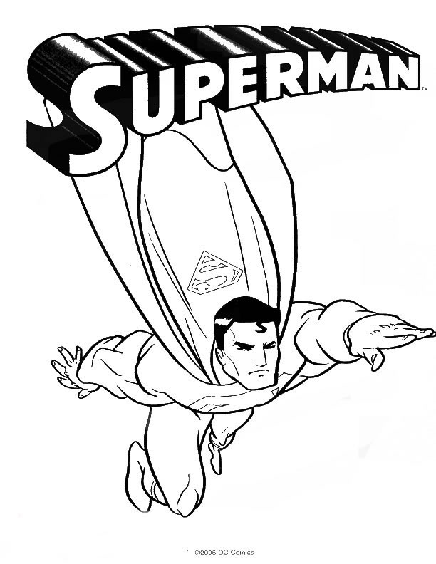 612x792 Superman Logo Coloring Pages