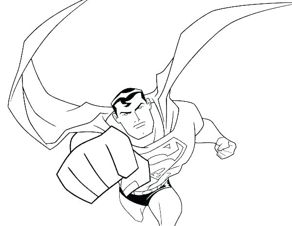 600x464 Printable Superman Coloring Pages Superman Coloring Pages Free