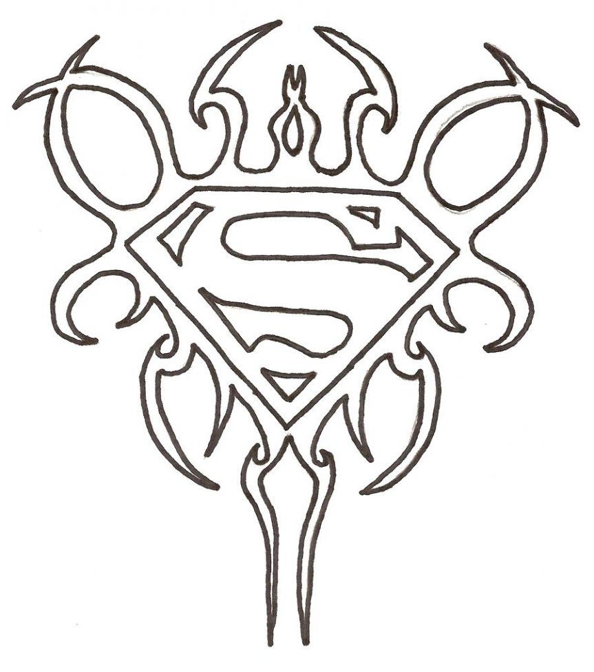 863x976 Charming Ideas Superman Logo Coloring Pages Me Free Printable