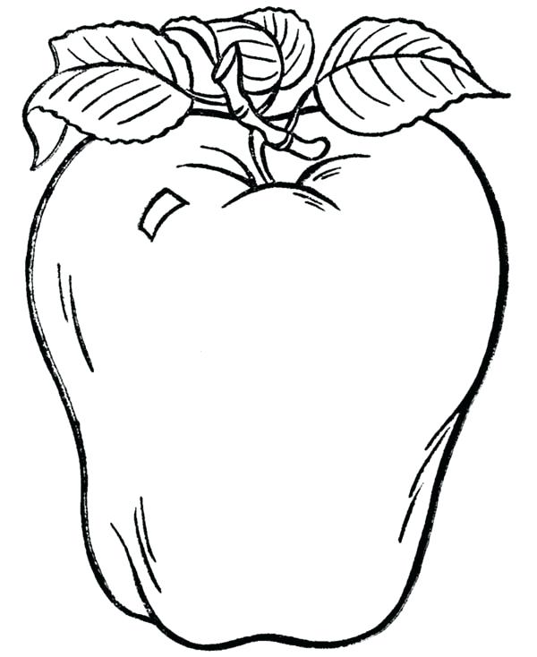 600x734 Market Coloring Pages Apple Buying Apple At Market Coloring Page