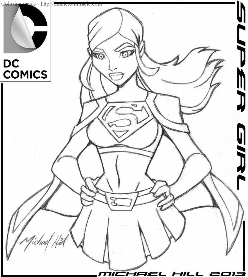 847x944 Supergirl Coloring Pages Best Image For Adults Free Printable