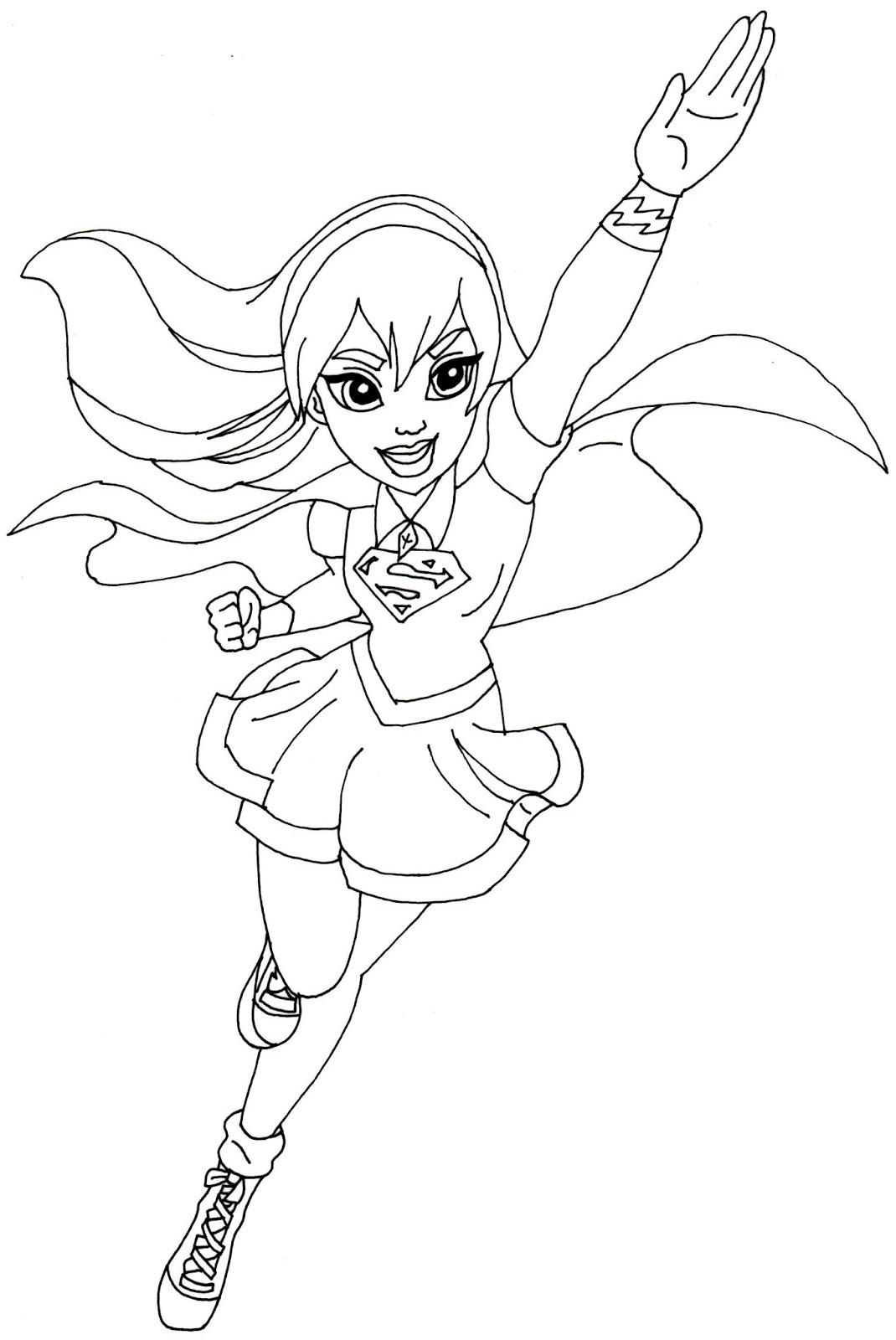 1070x1600 Free Printable Super Hero High Coloring Pages Supergirl Best