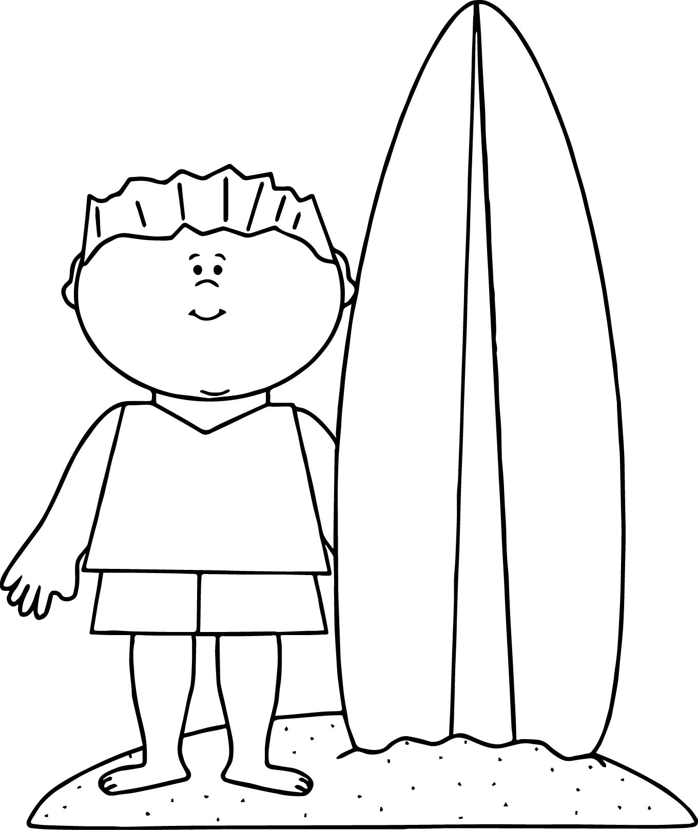 1360x1618 Surfboard Coloring Page