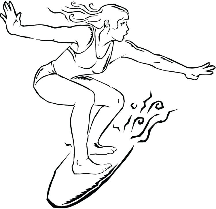 750x726 Surfing Coloring Pages Index Coloring Pages Girl Surfing Coloring