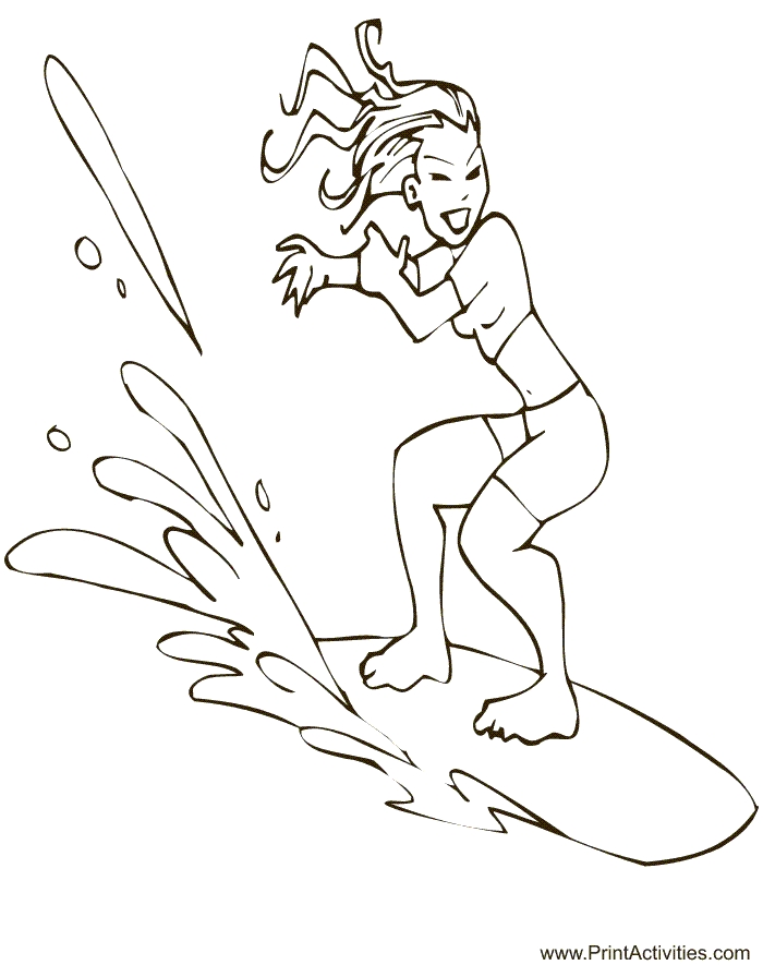 700x885 Surfing Coloring Pages Collections Free Coloring Pages