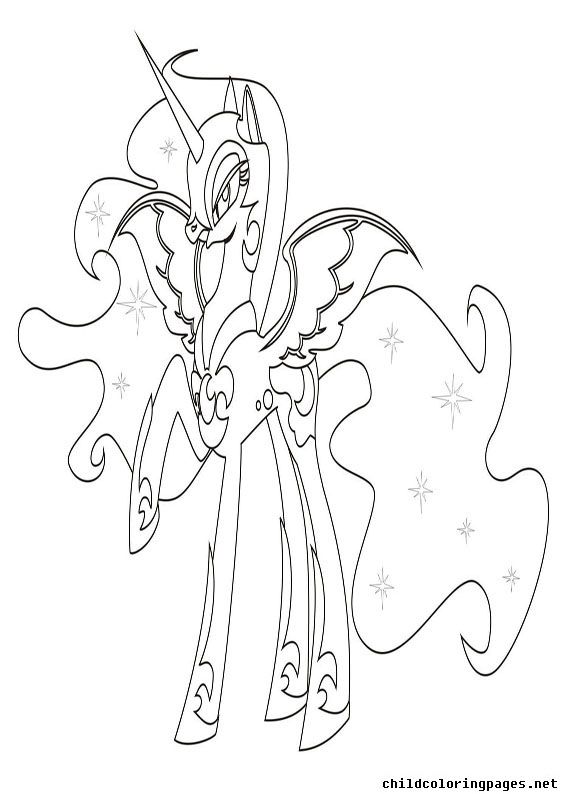 567x794 Unicorn Coloring Pages