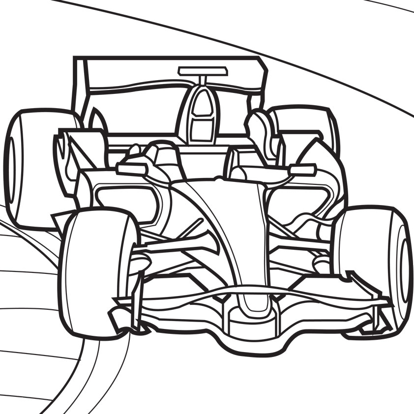 842x842 Car Coloring Pages