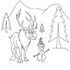 230x230 Beautiful Frozen Coloring Pages For Your Little Princess