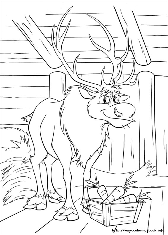 567x794 Frozen Coloring Pages Sven