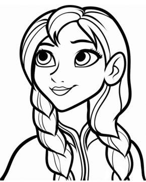 290x361 Frozen Sven Reindeer Frozen Anna Frozen Coloring Page Frozen