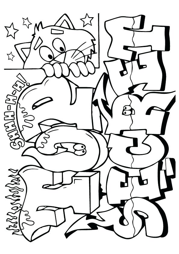 595x842 Graffiti Coloring Pages Best Swag Graffiti Coloring Pages Money