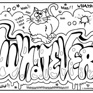 300x300 Coloring Pages Names Bubble Letters New Swag Graffiti Coloring