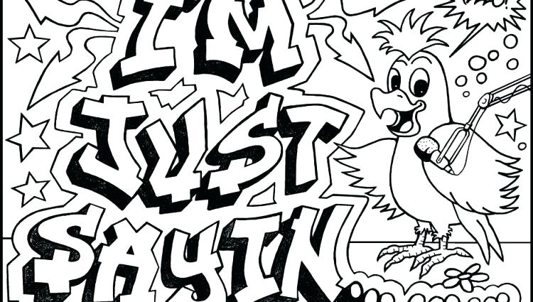 750x425 Graffiti Coloring Pages Graffiti Coloring Pages Graffiti Coloring