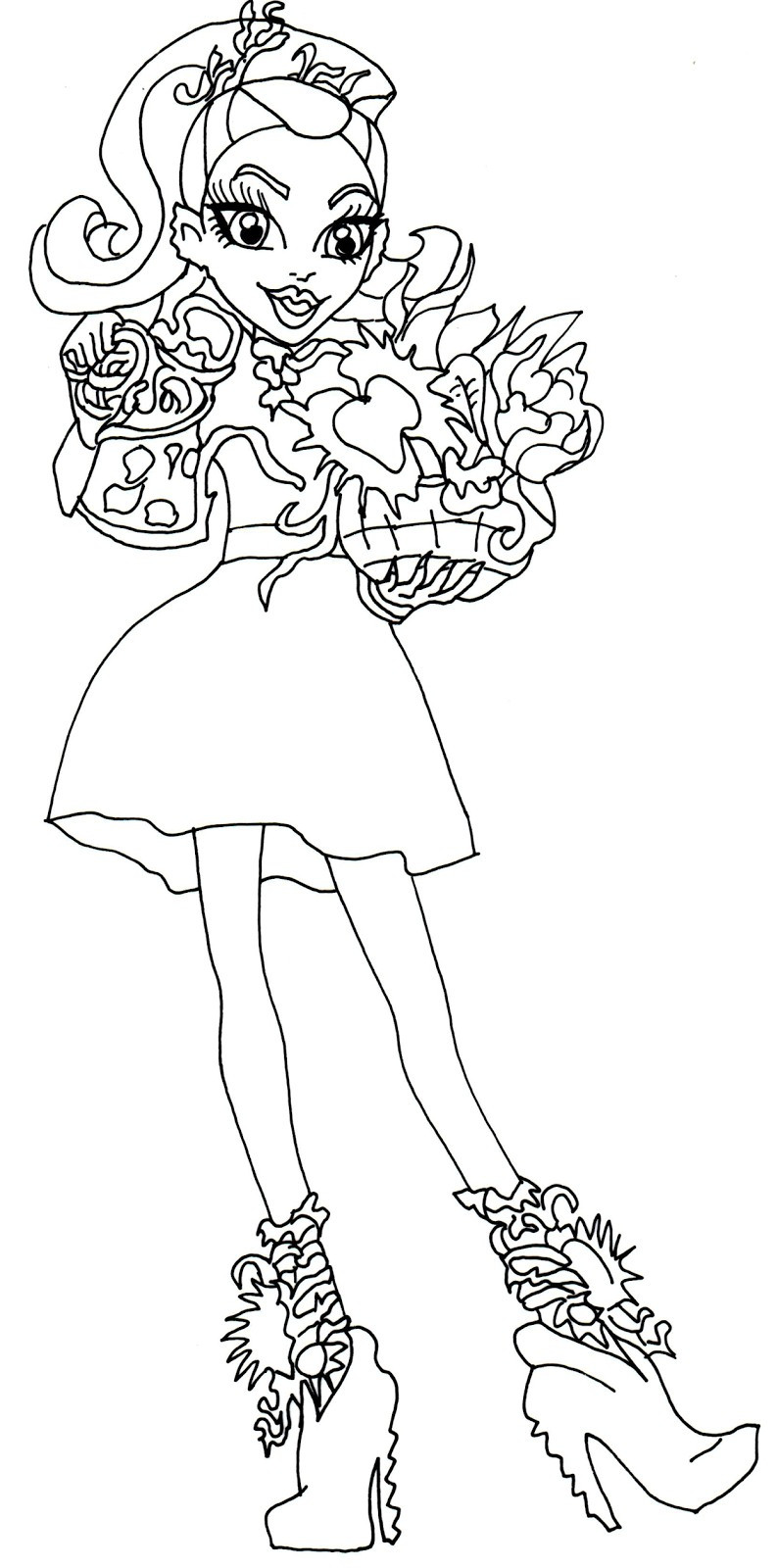 794x1600 Monster High Honey Swamp Coloring Pages Fresh Free Printable