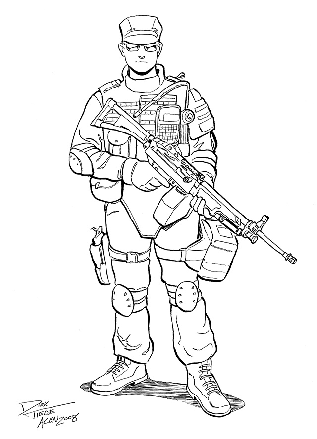 640x888 Swat Team Coloring Pages