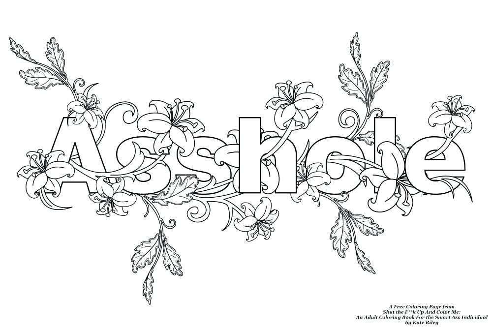 1000x667 Coloring Pages With Words Luxury Adult Coloring Pages Quotes Swear