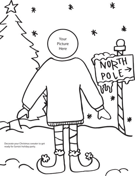 460x600 Cute Christmas Coloring Pages