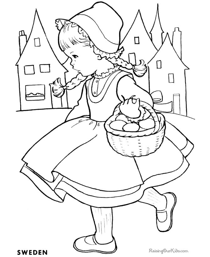 670x820 Swedish Coloring Pages Drawings For Children To Color Best