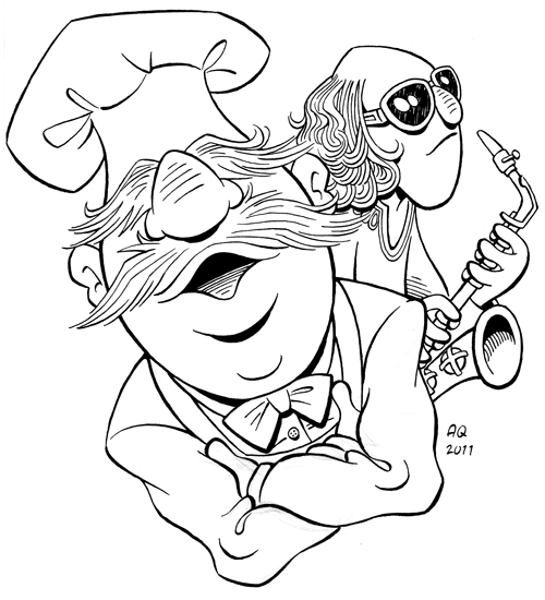 500x550 The Muppet Show Swedish Chef Coloring Page