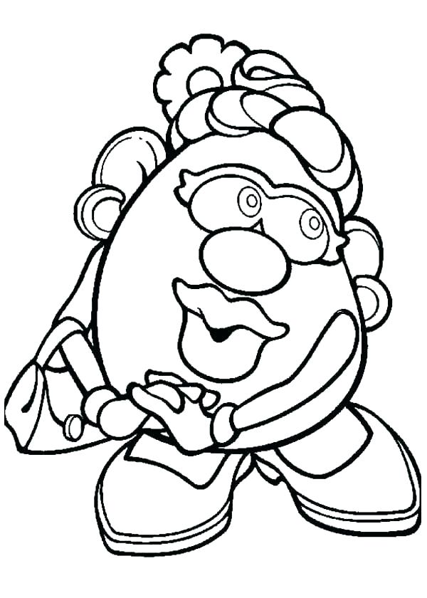 600x840 Potato Coloring Page With Potato Coloring Page Like Images Sweet