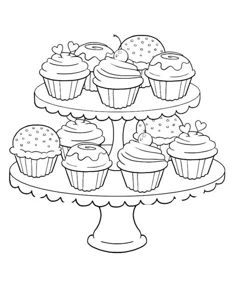474x564 Sweet Treat Birthday Coloring Pages For Kids
