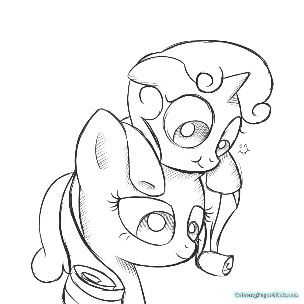 1000x1000 My Little Pony Coloring Pages Sweetie Belle Coloring Pages For Kids