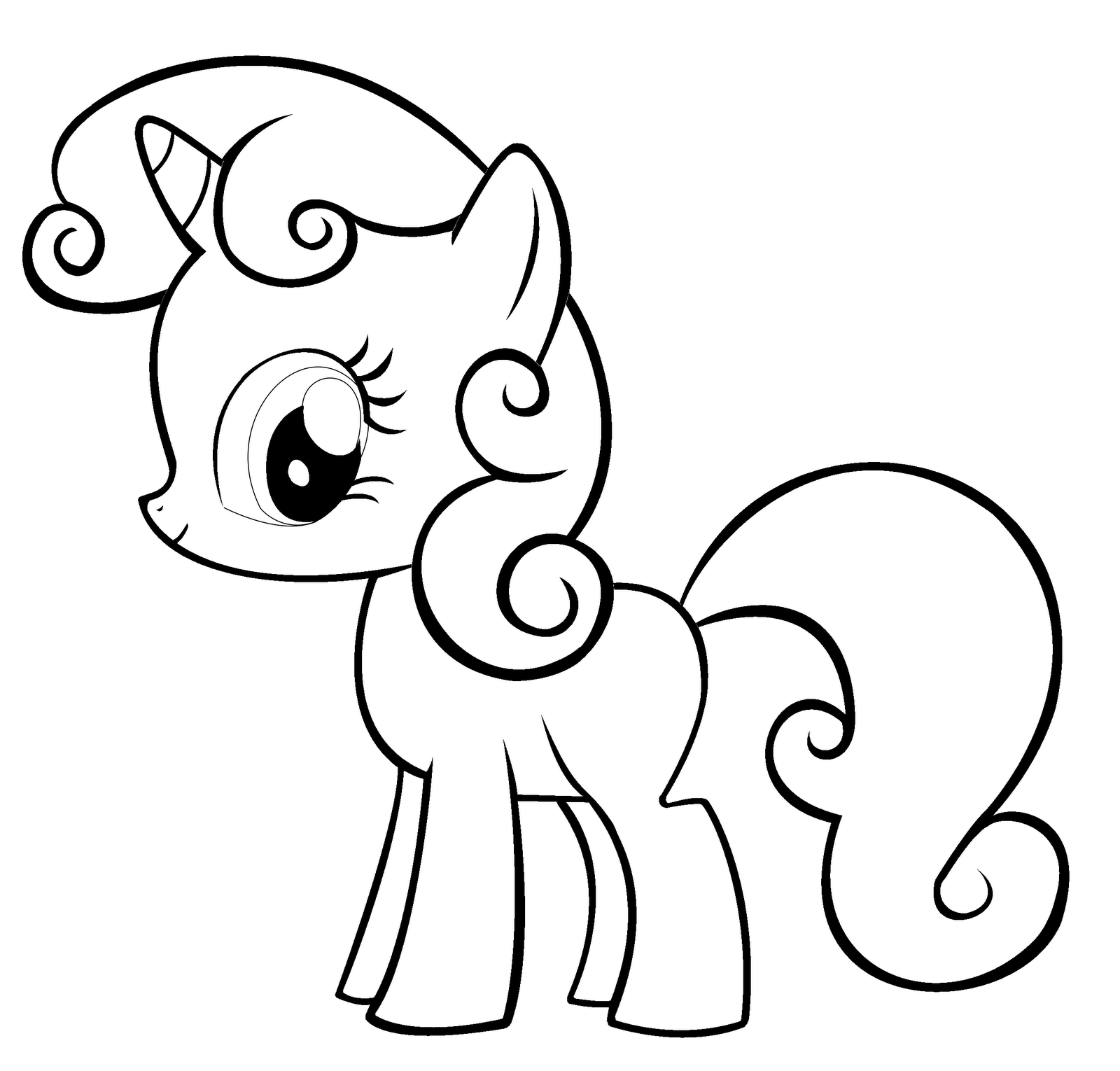 1600x1530 My Little Pony Sweetie Belle Coloring Pages