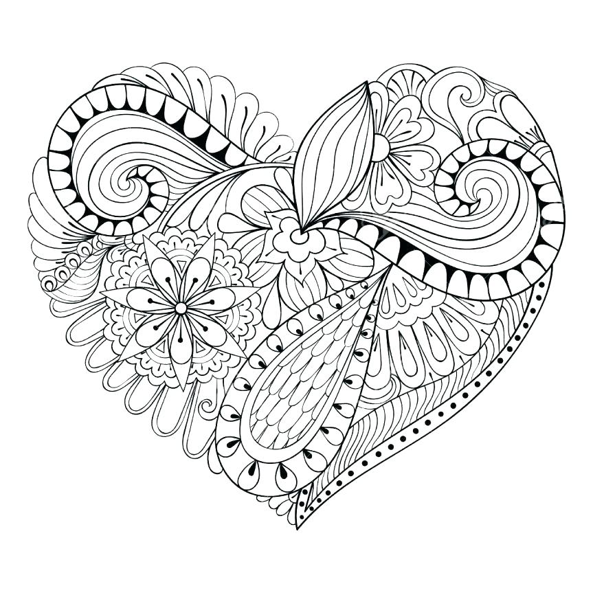863x863 Love Heart Coloring Pages Hearts Coloring Page Valentines Hearts