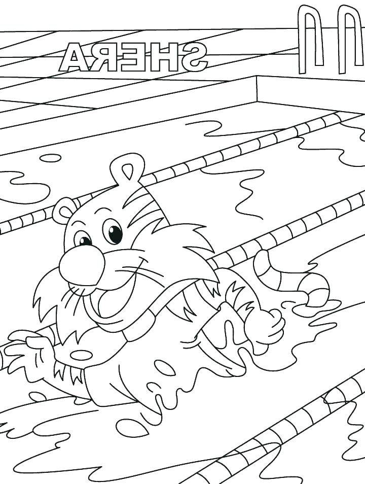 720x954 Swimming Coloring Pages Creative Barbie