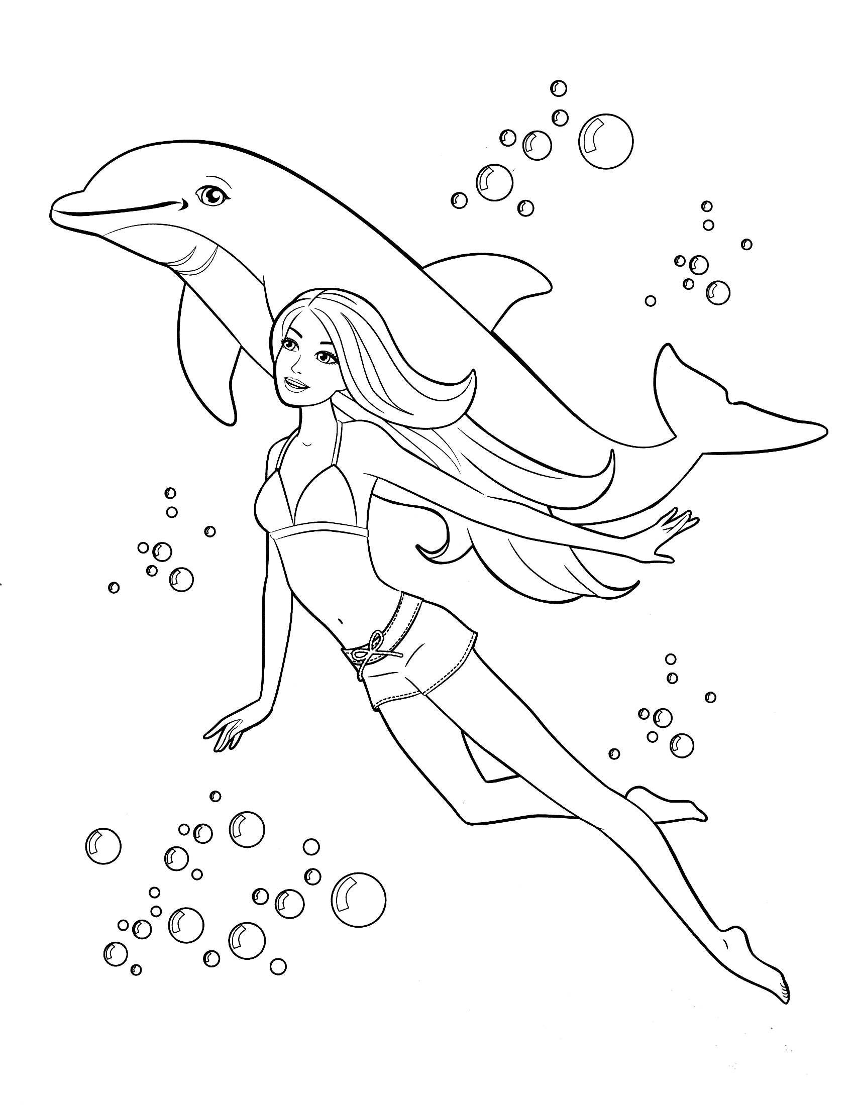 1700x2200 Top Swimming Coloring Pages Gallery