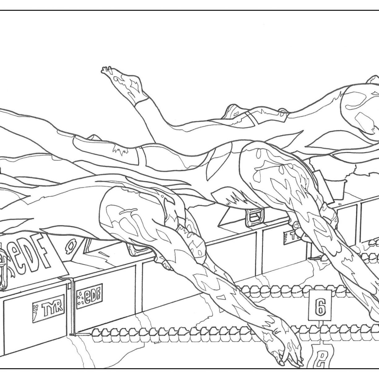 1224x1224 Swimming Coloring Page Costume Colouring Pages Free Printable Pool