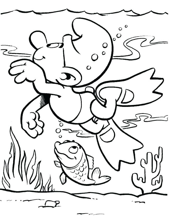 655x842 Swimming Coloring Pages Duck Is Swimming Coloring Page Swimming