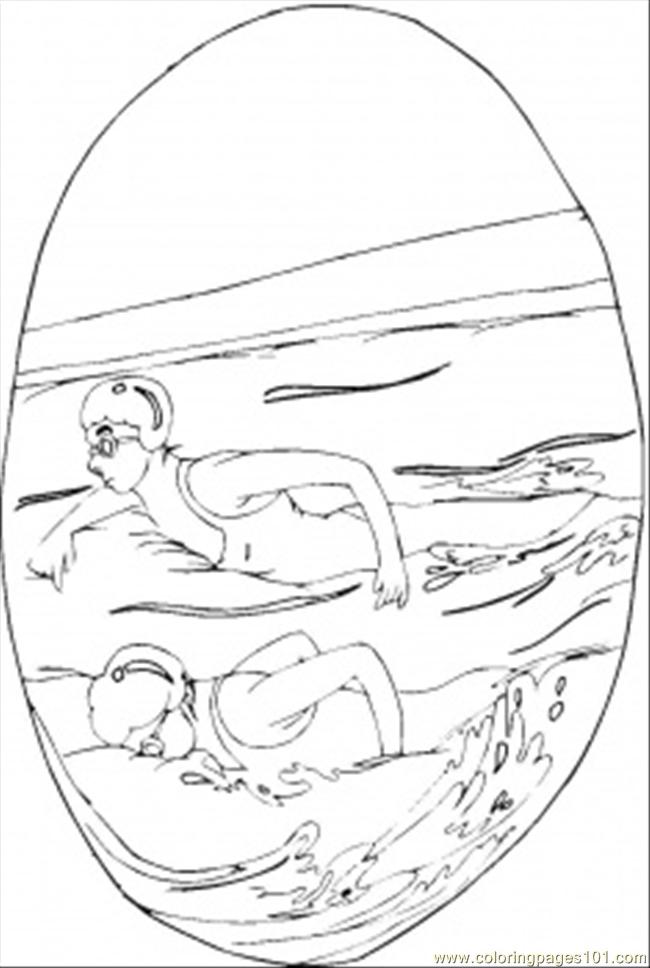 650x968 Swimming Pool Coloring Page