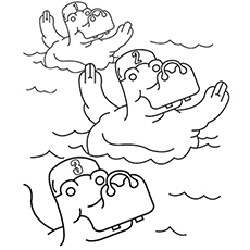 230x230 Top Free Printable Swimming Coloring Pages Online
