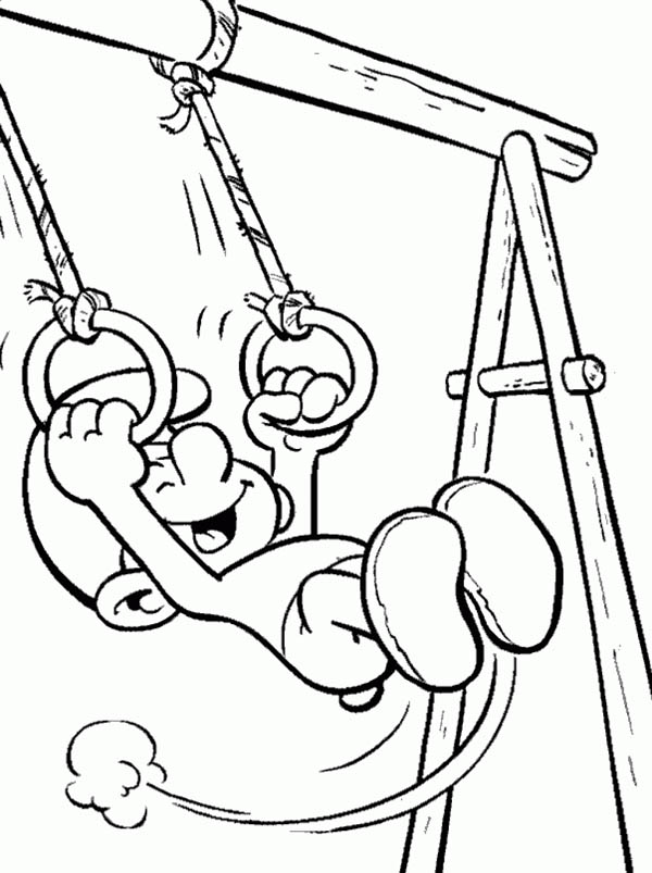 600x803 Swing Coloring Page Many Interesting Cliparts
