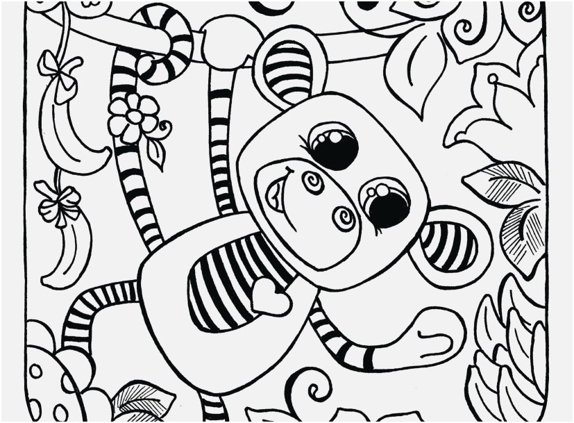 827x609 The Best Graphic Monkey Coloring Pages Fancy