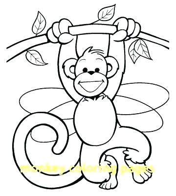 360x400 Little Monkeys Coloring Page Preview Little Monkeys Swinging