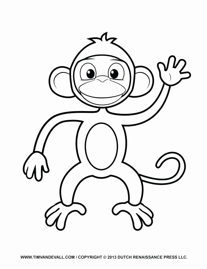 687x889 Baby Monkey Coloring Pages Fresh Baby Monkey Coloring Pages