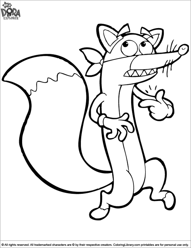 612x792 Swiper Dora The Explorer Coloring Coloring Pages