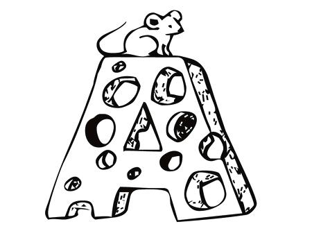 476x333 Cheese Coloring Page